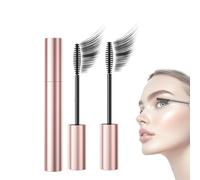Gloryboom Mascara - Waterproof Mascaras Black&Brown Duo for Lash Makeup,Tubing Lengthening Curling Mascara for Lash Enhancement,Sweatproof Long-Lasting Non-smudged,Lengthening&Curling (Black*2, 3.5g)