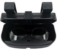 Glorytame Portaocchiali per Auto, Occhiali da Sole Auto, Custodia per Occhiali da Sole, Custodia per Occhiali da Sole, Accessori Interni per Auto, Adatto per Tutti Gli AUT (Nero)