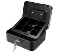 GLOSKIN Cassetta di Sicurezza, Cassetta Soldi con Chiave,Cassetta Porta Soldi, Livello di Archiviazione Moneta, Cassaforte di Archiviazione Degli Articoli, 20 * 16 * 9 cm