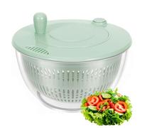 GLOSKIN Centrifuga Insalata, Asciuga Insalata Centrifuga, Centrifuga per Insalata,Plastica Senza BPA, Verde/Trasparente,Design Azionario a Risparmio di Sforzo, per Pulizia di Frutta e Verdura, 3 Litri