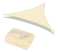 GLOSKIN Vela Ombreggiante,3 × 3 × 3 Metri Vela Ombreggiante Impermeabile,Vele Ombreggianti,Telo Ombreggiante Esterno,Antivento e Protezione UV per il Balcone da Giardino,Beige