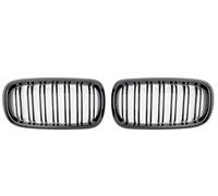 Gloss Black Car Grille Grill Rene Anteriore 2 Linea Doppia Stecca Per BMW Per X5 F15 X6 F16 X5M F85 X6M F86 2014-2018 Accessori Auto Griglia Anteriore(Matte Black)