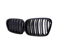 Gloss Black Car Paraurti Anteriore Cofano Rene Racing Grill Doppia Stecca Griglie Per BMW Per E39 5-Serie 525 528 1999-2003 Accessori Griglia Paraurti