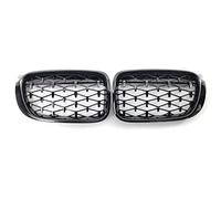 Gloss Black Diamond Rene Griglie Meteor Stile Paraurti Anteriore Per BMW F26 X4 F25 LCI X3 Facelift 2014-2018 Griglia Radiatore(Nero)