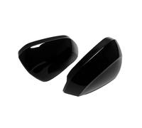 Gloss Black Esterno Auto Ala Laterale Copertura Dello Specchio Posteriore Trim Tappi Retrovisori Borsette Compatibile for Audi Q2 2017-2021 Q3 F3 2019-2021(Without Hole)