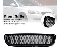 Gloss Black Front Bumper Honeycomb Grille Grill Per Volvo S40 V50 2008-2012 T0
