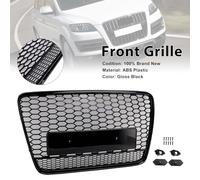 Gloss Black Front Bumper Radiator Vent Mesh Grill Grille Adatto per Audi Q7 2005-2015