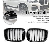 Gloss Black Front Kidney Grille Mesh Grill Per BMW X4 G02 X3 G01 G08 2018-21 A7