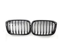 Gloss Black Grille Car Front Hood Grill Griglie Renali Racing Grill Di Ricambio Per BMW Per X3 G01 X4 G02 2018-2021 Singola Stecca Griglia Paraurti