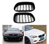 Gloss Black Kidney Grill Racing Grille Dual Line Fit for BMW F10 F11 F18 5 Series M5 Fog Light Bumper