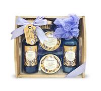 GLOSS ! Cofanetto da bagno LAVANDE - Prodotti di bellezza e benessere - Trattamento rilassante - Cofanetto regalo per compleanni, Natale, insegnanti, San Valentino, festa della mamma - BOX