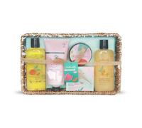 GLOSS! | Cofanetto Regalo per Donna | Set Bagno 5 Pezzi | Profumo di Vaniglia e Tiglio | Cesto di Bellezza, Cura e Benessere | Idea Regalo per Donna, Compleanno, Festa della Mamma | Regali di Natale