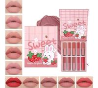 Gloss Labbra Effetto Volume,Gloss Labbra Adesione Non Appiccicosa - Cosmetici Trucco Labbra Opache Non Appiccicose per Ragazze, Adolescenze, Matrimonio e Uso Quotidiano
