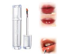 Gloss Labbra Ghiacciato, Specchio Tea Jelly Light Lip Glaze, Juicy Doll Lucidalabbra Acquoso, Tinta Labbra Ferro Ghiacciato a Lunga Durata e Idratante (#4)