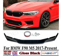 Gloss Nero Labbro Anteriore Paraurti Per BMW F90 Serie 5 M5 RKP Stile 2017 2018 2019 2020 Paraurti Anteriore Spoiler Splitter Accessori Auto gloss black