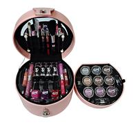 GLOSS ! Valigetta per trucchi - Cofanetto di bellezza - Palette di trucchi - Cofanetto regalo originale per donna, compleanno, festa della mamma, Natale, San Valentino - PINK