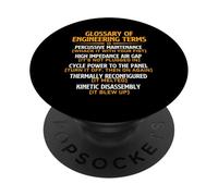 Glossario dei termini di ingegneria - Ingegnere Meccanico Scienza PopSockets PopGrip Adesivo