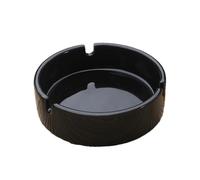 Glossy Black Ceramic Cigarette Ashtray for Man and Women, Outdoors Indoors Ash Tray, Desktop Smoking Ash Tray for Home Office Decoration