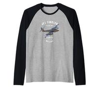 Gloster Meteor WW2 Jet Fighter Maglia con Maniche Raglan