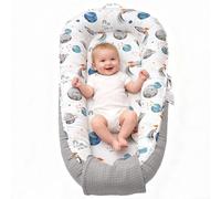 GloTika Lettino per neonati, con copertura traspirante e morbida per casa e viaggi, motivo carino da 0 a 24 mesi, idea regalo essenziale, colore: cielo