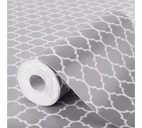 Glotoch - Fodera antiscivolo per ripiani larga 50 cm, non adesiva per cassetti, fodere impermeabili per mobili da cucina, frigorifero, scaffalature metalliche, bagno, dispensa, resistente, grigio