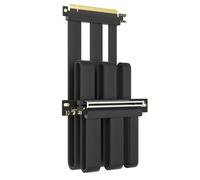 GLOTRENDS 600 mm PCIe 5.0 Cavo riser per RTX5090 RTX4090 RX9070 RX7900, compatibile con GPU PCIe 5.0/4.0, angolo retto di 90 gradi per montaggio verticale della GPU