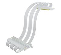 GLOTRENDS Doppio Inverso PCIE 5.0 Cavo Riser per scheda madre Mini-ITX (170x170 mm), Compatibile con GPU RTX5090(Ti) RX9070(XT), lunghezza 185 mm,Colore Bianco