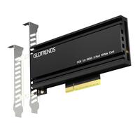 GLOTRENDS PA52 Dual M.2 NVMe a PCIe 5.0 X8 Adattatore, fino a 256 Gbps per la funzione RAID della piattaforma AMD e Intel, supporta dimensioni 2280/2230 (è richiesta una scheda madre con biforcazione