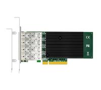 GLOTRENDS ST7219 Scheda di rete Ethernet SFP+ a 4 porte 10Gb compatibile con controller Intel X710-BM1, interfaccia PCIE 3.0 X8, supporto Windows 11/10/Windows Server/Linux/ESX/VMware ESXi