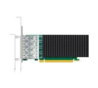 GLOTRENDS ST7342 Scheda di Rete Ethernet 4-Port 25G SFP28 con Controller Intel E810-CAM1, Interfaccia PCIE 4.0 X16, Supporta Windows 11/10/Windows Server/Linux/RHEL/SLES/Ubuntu/Debian/Freebsd