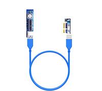 GLOTRENDS UEX101 Cavo Riser PCIe 3.0 X1 da 600 mm per Scheda WiFi, M.2, Firewire, USB, Audio e Altro