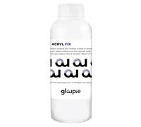 GLOUPIE Acryl Fix Fissativo Isolante Per Pareti E Muri Sia Interni Che Esterni, Confezione 1 Lt, Trasparente, Made In Italy