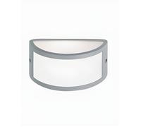 GLOUPIE Applique Da Esterno A Parete Oasis Argento, IP44 Potenza 60 W, L 24,9 x