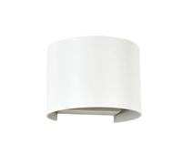 Gloupie Applique Da Esterno Hobby,Alluminio Bianco,IP54, Potenza Massima 5W Luce