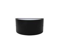 Gloupie Applique Lux da Esterno in Alluminio Nero,Forma Arrotondata, IP44, Attac