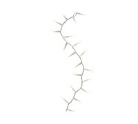 GLOUPIE Luci di Natale Compact da 39 MT Con 1500 led Bianco Caldo, Trasparente, Distanza Luci 2.2 Cm con Timer e Memoria, 8 Effetti di Luce, Impermeabili IP44