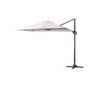 GLOUPIE Ombrellone Premium Reclinabile a Braccio, Quadrato 3 metri,Ecru, Struttu