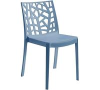 GLOUPIE Sedia Matrix In Polipropilene Blu, Dim. 55 x 47 x 82 Cm, Peso 4 Kg, Per