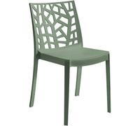 GLOUPIE Sedia Matrix In Polipropilene Verde, Dim. 55 x 47 x 82 Cm, Peso 4 Kg, Pe