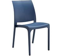 GLOUPIE Sedia Volga In Polipropilene Blu,Dim.54x46x81Cm,Peso 3,5Kg,Per Interno/E