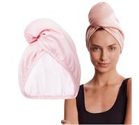 GLOV Cura dei capelli Turbante per capelli in microfibra satinata double-face Hair Wrap Satin Pink 1 Stk.
