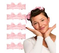 Glov Bigodini Coolcurl Senza Calore-4 Pcs-morbidi in Schiuma Satinati per Ricci Naturali Onde e Acconciature Facili per Capelli Lunghi e Spessi Strumenti Capelli Fai da Te