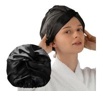 Glov Cappello Doccia Satinato 2-in-1 per Idratazione e Cura dei Capelli - Accessorio Versatile con Elastico Regolabile per Comfort e Protezione durante la Doccia