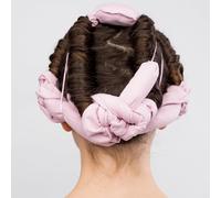 Glov Coolcurl Spider Arricciacapelli Senza Calore per Capelli Corti Crea Ricci Confortevoli e Duraturi in Rosa Include 4 Elastici per Una Tenuta Ottimale e Una Trousse Elegante per Il Trasporto