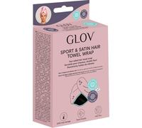GLOV Double-Sided Sport and Satin Asciugamano double face nero - Asciugamano capelli