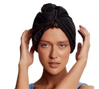 Glov Turbante Asciugacapelli Microfibra per Capelli Ricci e Lisci Asciugamano Microfibra Viaggio Turchese Seta per Notte Asciugamano Capelli Lunghi