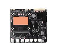 Glovary 6 Bay N305 NAS Mainboard, 4 x i226V 2.5GbE LAN Mini-ITX Motherboard, Barebone, 1 xDDR5, 2 xM.2 NVMe SSD Slot, 6 xSATA3.0, PCIe x1 Slot, HD, DP, TypeC, 17 x 17 CM, SPK/MIC