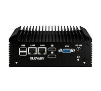 Glovary Fanless Mini PC N150 (N100 Upgrade), DDR4 32GB RAM 1TB NVMe SSD, 2 LAN 4 COM Industriale PC, 2HD VGA Micro Desktop Computer for Home Office, 10 Pin GPIO, 4USB3.0, 2USB2.0, Auto Power On