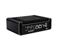 Glovary N150 Mini PC, Dual 10GB SFP+ Micro Firewall Appliance, 2 x i226V 2.5GbE LAN, DDR5 16GB RAM 256GB NVMe SSD, AES-NI, OPNsense Hardware, TypeC Port, TF Card Slot, SPK/MIC