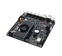Glovary NAS Mainboard Quad Core N100, Mini-ITX NAS Motherboard, 4 x i226V 2.5GbE LAN, DDR5 8GB RAM 128GB NVMe SSD, 2 x SATA3.0 6Gbps